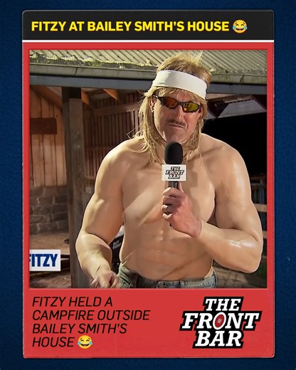 A pre-Grand Final fireside chat with Fitzy at Bailey Smith's house. What could possibly go wrong 😂🔥 | The Front Bar