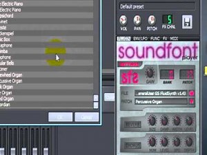 playing songs created using sf2 player in LMMS