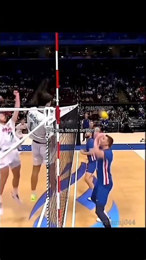 OTHER TEAM SETTER 🤡 MY TEAM SETTER ☠️ | Level Difference! 😂🔥 #volleyball #trending #youtubeshorts