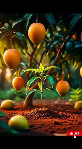 Mango Growing Time-Lapse | From Seed to Fruit 🌱🥭 | Cinematic AI Nature Video