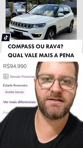 Jeep Compass 2017 vs Toyota Rav4 2015: Qual escolher?