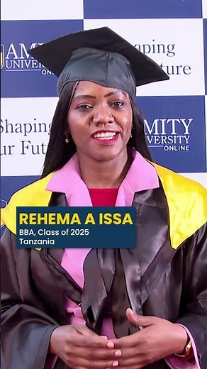 Amity Online BBA Review | Rehema A Issa | Class of 2025 🎓