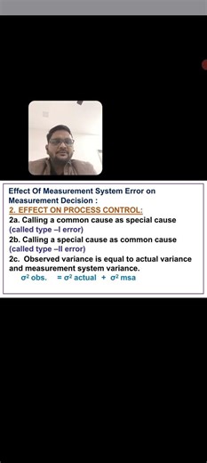 Effect of measurement error on measurement decisions-Effect on Process