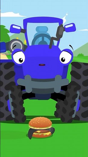 Blue Tractor 🚜 on the Farm 🐄Best Cartoon #animation #carcartoon #cars #carsforkids #carshorts