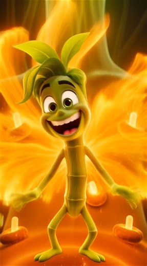 “When Fire Tried to Burn Him… He Smiled! 😱🔥 | Powerful Animated #Shorts