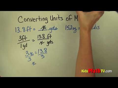 Convert units of measurement 6th, 7th, 8th grade tutorial