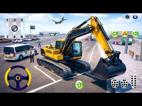 🚔 Police vs Giant Excavator on Highway Rest Stop! -3d Driving Class android game play || Car Game