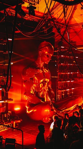 Mathame on Instagram: "The opening of NEO, is a journey of liberation. He mixes the three laws of robotics according to Asimov with an AI-processed tribal song about freedom. And This is the result, the moment of the liberation of his cybernetic spirit before us. Will you free yourself?"