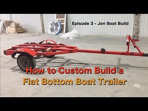 How to make a regular boat trailer fit a flat bottom bass boat