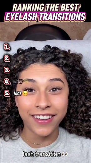 Ranking The BEST Eyelash Glow-Up Transitions! ✨ #shorts #eyelash #beauty
