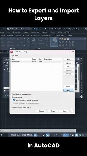 How to Export and Import Layers in AutoCAD | Layer Management Made Easy