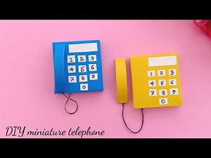 How to make Paper Telephone / DIY miniature Telephone / Cute DIY telephone / DIY Miniature Crafts