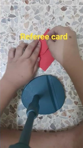 referee card origami easy