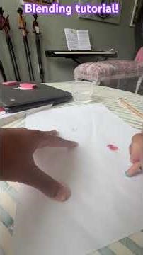 Blending tutorial with color pencils .