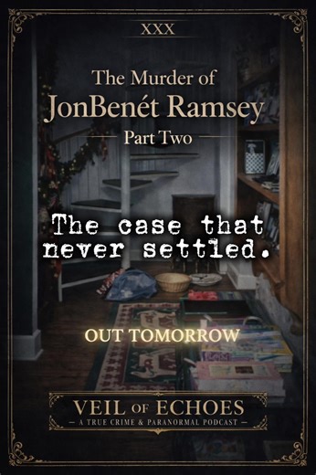 Some cases don’t fall apart. They fracture. In Part Two, we examine the theories, the suspects, the investigator divides, and why every path seemed to lead somewhere else. JonBenét Ramsey — Part Two 🎧 Listen tomorrow wherever you get podcasts. #truecrimepodcast #jonbenetramsey #unsolvedmysteries #coldcase #truecrimetok