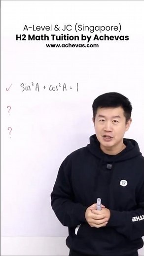H2 Math Tuition by Achevas | Trigonometric Identities Hack