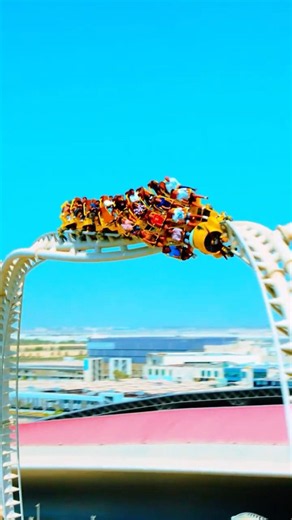 World's Highest Roller Coaster Loop at Ferrari World Abu Dhabi! 😱🔥