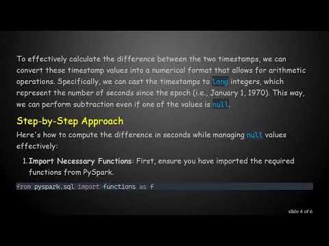How to Handle null Values When Calculating Time Differences in PySpark DataFrames