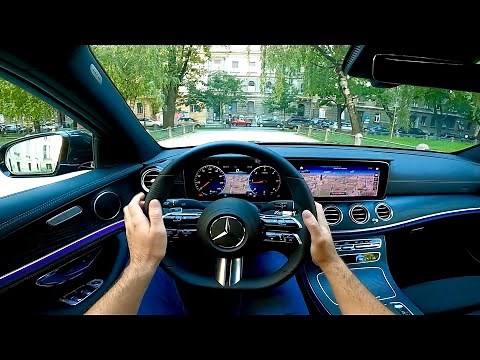New Mercedes E-CLASS 2021 (Facelift) - POV TEST Drive & review (AMG Line, 220d)