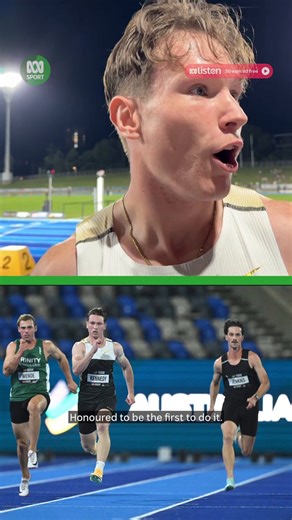 "Honoured to be the first... It just felt easy, I think I've got a bit more in the tank." 🤩Lachlan Kennedy is showing no signs of slowing down after becoming the first Aussie to run a sub-10sec 100m on home soil, clocking 9.96 in the heats at the Australian Athletics Championships in Sydney. 👏Keep up with all the latest sport news and analysis on ABC listen: