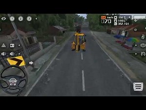 Simulator Jcb Backhoe Loader Driving - Excavator Driving Gameplay Walkthrough