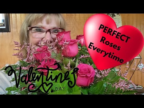 How to arrange roses perfectly every time