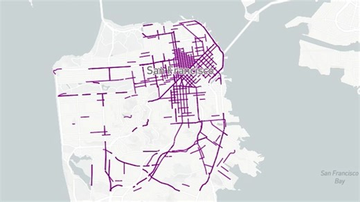 New SFMTA traffic map shows San Francisco streets with highest injuries for pedestrians and cyclists