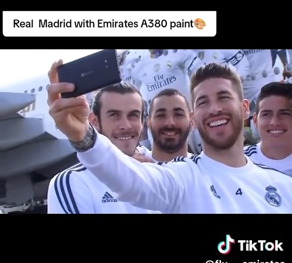 Real Madrid with Emirates A380 paint 🎨#fyp #Emirates #airline #paint #fyp