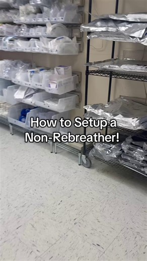 Non-Rebreather Mask Setup — step by step 🫁💨 High-flow oxygen is a must-know nursing skill. A non-rebreather mask delivers up to 90–100% FiO₂ and is commonly used in acute respiratory distress, hypoxia, and emergency situations. Save this for skills checkoffs, clinicals, and exams 🤍 👉 Follow for more nursing school tips, oxygen therapy breakdowns, and clinical skills made simple! If you want access to more FULL lessons like this join us here for FREE : https://bit.ly/4ioinu5 . . . . nursing s