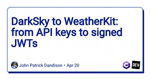 DarkSky to WeatherKit: from API keys to signed JWTs