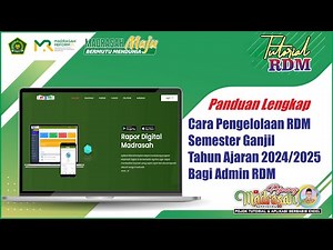 Cara Pengelolaan RDM Semester Ganjil TA 2024/2025 Bagi Admin RDM