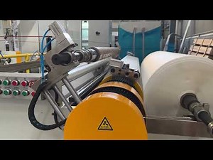 NTH1750 Hot Melt Adhesive Lamination machine Nonwoven+glue+breathable PE film auto splice winding
