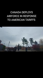 1.1K views · 82 reactions | Canada deployed their "Air Force" in response to American Tariffs in display of resistance. | Jeff J Hunter | Facebook