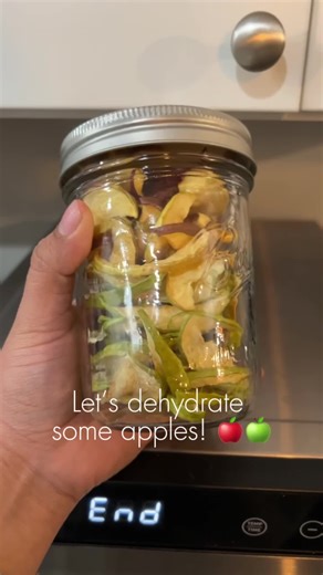 Dehydrating your apples is a great way to use them up if you were to get a bunch of apples and can’t eat them all before they go bad. You can also gift these for Christmas. My husband and I prefer these over regular apples for sure. 🥰 #apples #dehydrateapples #dehydrate #dehydrator #dehydratedfood #delicious #delicioussnack #preserve #homesteadliving #instructionalvideo
