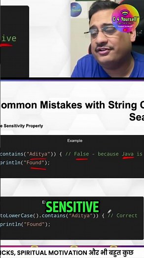 Java String Comparison: Case Sensitivity Mistakes! Let's Fix It! #shorts
