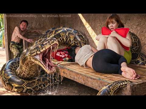 72 Hours of Terror: Giant Python Attacks on the Bed – No Escape!