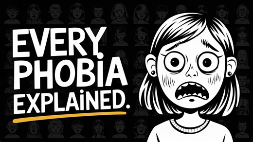 Over 500 phobias have been identified ranging from heights to peanut butter