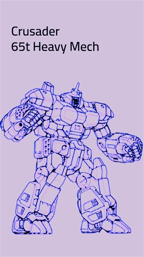 BattleTech: Crusader BattleMech (#mechwarrior #battletech #battletechlore #scifi)