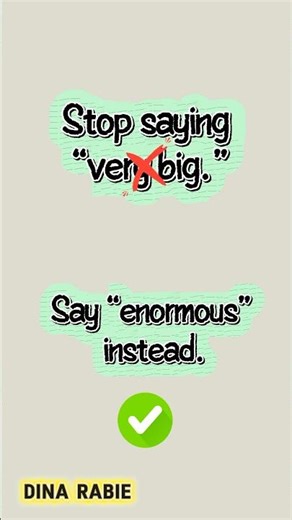 Enormous #ieltsvocabularyenglish #synonyms #wordoftheday #stopsayingvery
