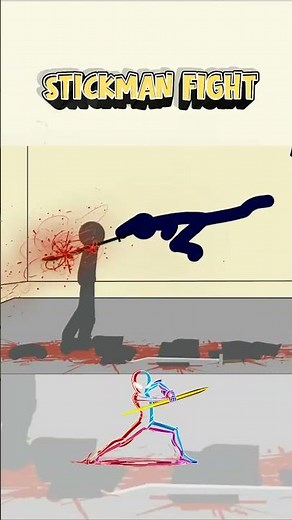 Blue Warrior’s INSANE Final Slash ⚔️💥 | 2D Stick Fight Animation