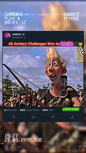 All Archery Challenges Won by Merida 🏹👑 | brave edit | #shorts #edit #animation #brave #shortsfeed