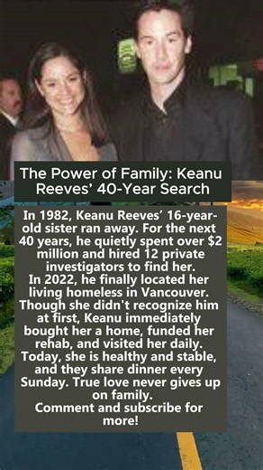 The Untold Story Of Keanu Reeves And His Sister