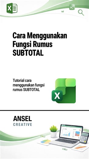 Cara Menggunakan Rumus SUBTOTAL di Microsoft Excel #ExcelIndonesia #TipsExcel #TutorialExcel #EdukasiExcel #BelajarData | Herawanah Nanna