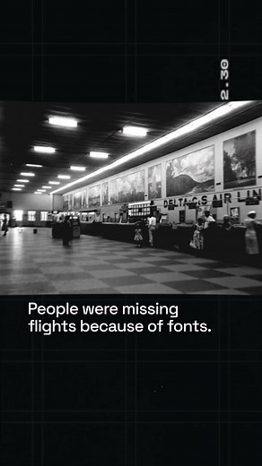 Typography once caused people to miss flights. So designers had to fix it. #design #graphicdesign #typography #designhistory #wayfinding