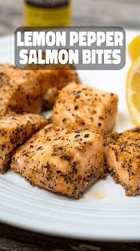 Quick and Easy Lemon Pepper Salmon Bites