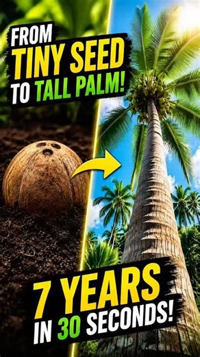 How do coconuts grow?