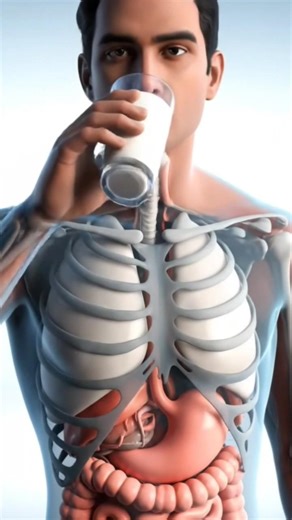 How Your Body Processes a Milkshake | Realistic 3D Animation