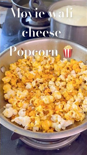 Homemade Cheese popcorn🍿recipe#trending#viral