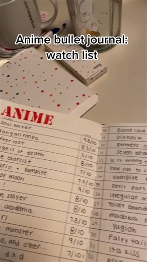 anime bullet journal part 1 #fyp #anime #sailormoon #bulletjournal I rated them overall based on personal enjoyment :)