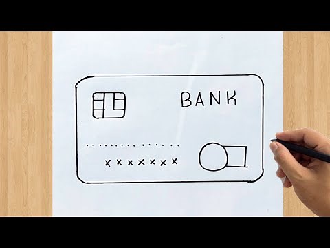 How to Draw a Credit Card Drawing Easy Step by Step Tutorial